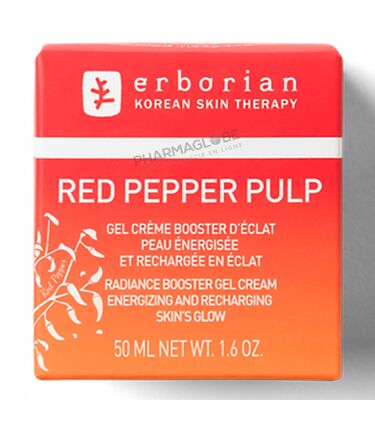 ERBORIAN-PEPPER-PULP-50-ML-gel-creme-booster-eclat-peau-energisee-eclat-red-pepper-pullp-pharmaglobe.lu