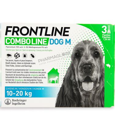 FRONTLINE-COMBO-LINE-DOG-M-SPOT-ON 3-PIPETTES-anti-puces-anti-tiques-anti-poux-broyeurs-chiens-de-10-a-20kg-pharmaglobe.lu