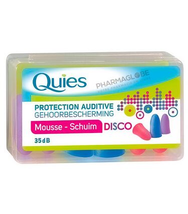 QUIES-MOUSSE-COULEUR-DISCO-X-6-protections-auditives-mousse-pharmaglobe.lu