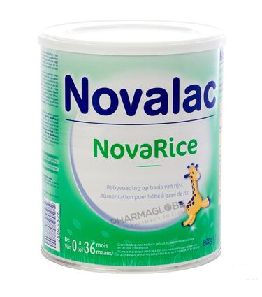 Novalac NovaRice Pot 800g 0 à 36 mois | Pharmaglobe.lu