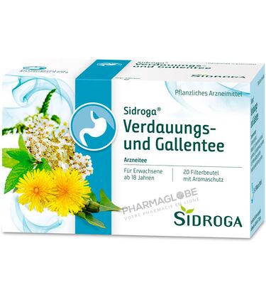 SIDROGA-VERDAUUNG-und-GALLENTEE-20-SACHETS-tisane-digestive-billiaire-pissenlit-achillee-millefeuill-menthe-poivree-stimuler-bile-soulager-indigestion-ballonnements-gaz-pharmaglobe.lu