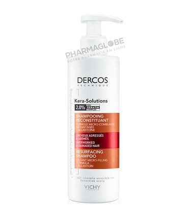 VICHY-DERCOS-KERA-SOLUTIONS-SHAMPOOING-250-ML-reconstituant-cheveux-agresses-abimes-pharmaglobe.lu