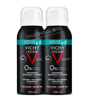 VICHY-HOMME-DEODORANT-48H-TOLERANCE-OPTIMALE-AEROSOL-duo-100ML-sans-alcool-pharmaglobe.lu