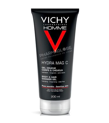 VICHY-HOMME-HYDRA-MAG-C-GEL-DOUCHE-200-ML-corps-et-cheveux-peau-sensible-pharmaglobe.lu