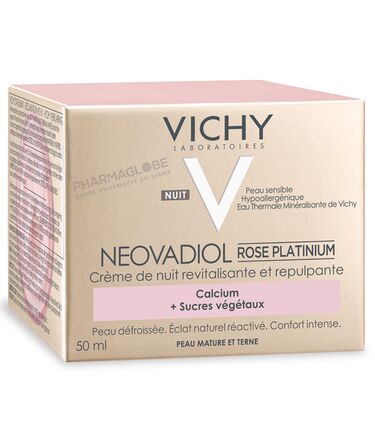 VICHY-NEOVADIOL-ROSE-PLATINUM-NUIT-50-ML-creme-revitalisante-repulpante-peau-mature-terne-pharmaglobe.lu