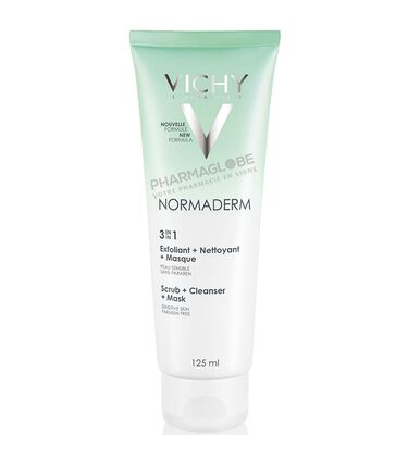 VICHY-NORMADERM-GEL-NETTOYANT-3-EN-1-125-ML-exfoliant-nettoyant-masque-pharmaglobe.lu