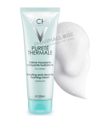 VICHY-PURETE-THERMALE-CREME-MOUSSANTE-125-ML-nettoie-hydrate-texture-pharmaglobe.lu