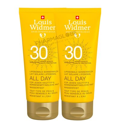 WIDMER-ALL-DAY-SPF-30-NON-PARFUME-DUO-2-tubes-100-ML-lait-solaire-sans-parfum-pharmaglobe.lu