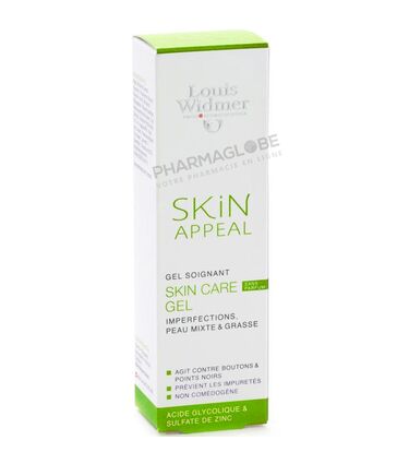 WIDMER-SKIN-CARE-APPEAL-SKIN-GEL-BOUTONS-30-ML-peau-grasse-acne-points-noirs-imperfections-sans-parfum-boite-pharmaglobe.lu