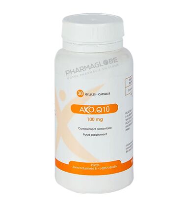 AXO-Q10-100-MG-30-CAPSULES-AXODIET-complement-alimentaire-co-enzyme-Q10-pharmaglobe.lu