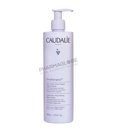 CAUDALIE-VINOTHERAPIST-SOIN- CORPS-400-ML-lait-hydratant-corporel-nourissant-avec-hyaluronique-flacon-pompe-pharmaglobe.lu