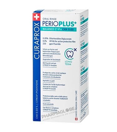 CURAPROX-PERIO-plus-BALANCE-0.05-pour-cent-bain-bouche-avec-chlorexidine-pharmaglobe.lu