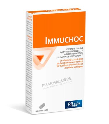 IMMUCHOC-15-Comprimes-Pileje-vitamine-C-systeme-immunitaire-pharmaglobe.lu