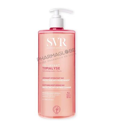 SVR-TOPIALYSE-GEL-LAVANT-1-Litre-NF-gel-douche-apaisant-hydratant-protecteur-pharmaglobe.lu