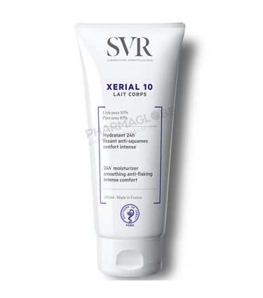 SVR-XERIAL-10-LAIT-200-ML-corps-avec-uree-lissant-anti-squame-pharmaglobe.lu