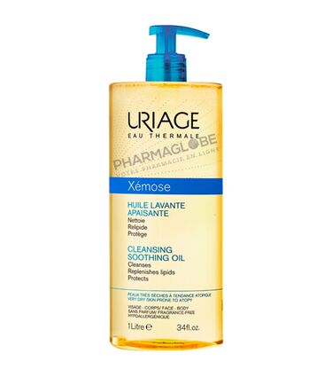 URIAGE-XEMOSE-HUILE-NETTOYANTE-Flacon-Pompe-1-L-apaisante-pharmaglobe.lu