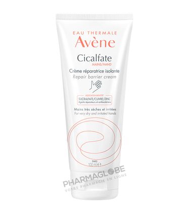 AVENE-CICALFATE-CREME-MAINS-100-ML-creme-reparatrice-isolante-mains-tres-seches-irritees-pharmaglobe.lu