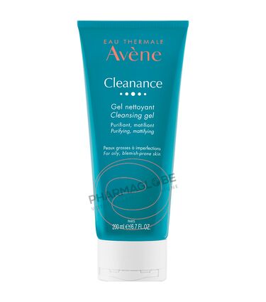 AVENE-CLEANANCE-GEL-NETTOYANT-TUBE-200-ML-purifier-matifier-peau-grasse-imperfections-pharmaglobe.lu