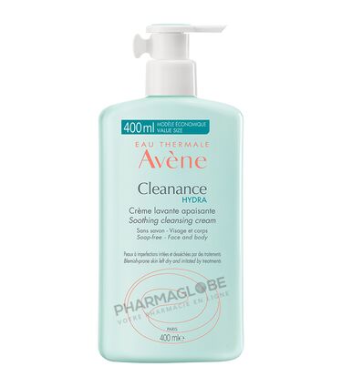AVENE-CLEANANCE-HYDRA-CREME-LAVANTE-400-ML-apaisante-peau-irritee-par-traitements-pharmaglobe.lu