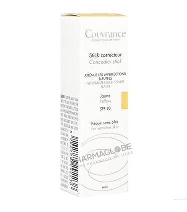 AVENE-COUVRANCE-STICK-CORRECTEUR-JAUNE-4G-corriger-imperfections-bleues-pharmaglobe.lu