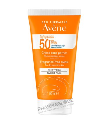 AVENE-CREME-SPF-50-plus-SANS-PARFUM-50-ML-creme-solaire-peau-sensible-visage-pharmaglobe.lu