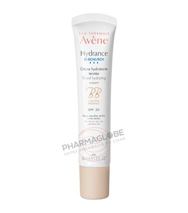 AVENE-HYDRANCE-BB-CREME-RICHE-40-ML-creme-hydratante-teintee-sfp-30-peau-sensible-seche-tres-seche-pharmaglobe.lu