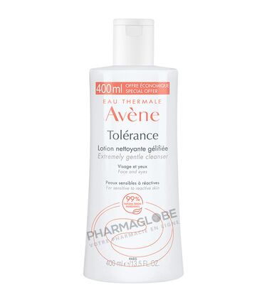 AVENE-TOLERANCE-LOTION-NETTOYANTE-GELIFIEE-400-ML-nettoyer-demaquiller-visage-yeux-pharmaglobe.lu