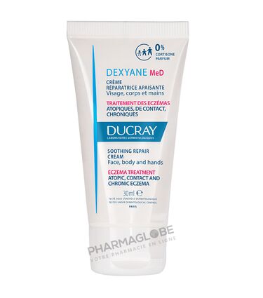 DUCRAY-DEXYANE-MED-CREME-REPARATRICE-APAISANTE-30-ML-visage-corps-mains-eczemas-atopiques-et-de-contact-eczema-chronique-pharmaglobe.lu