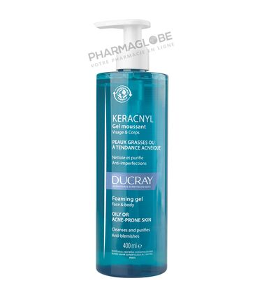 DUCRAY-KERACNYL-GEL-MOUSSANT-400-ML-NF-anti-imperfection-visage-et-corps-peau-grasse-acne-format-economique-pharmaglobe.lu