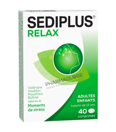SEDIPLUS-RELAX-40-DRAGEES-complement-alimentaire-valeriane-houblon-passiflore-ballote-moments-de-stress-pharmaglobe.lu
