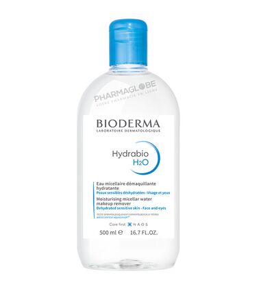 BIODERMA-HYDRABIO-H2O-500-ML-eau-micellaire-demaquillante-hydratante-peau-sensible-deshydratee-visage-et-yeux-pharmaglobe.lu