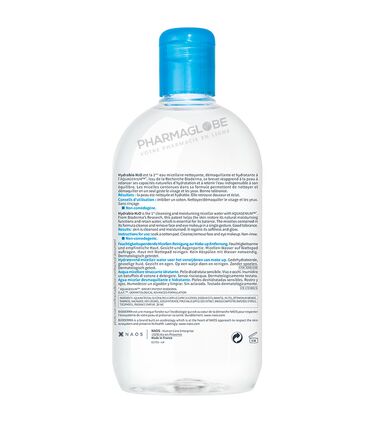 BIODERMA-HYDRABIO-H2O-500-ML-eau-micellaire-demaquillante-hydratante-peau-sensible-deshydratee-visage-et-yeux-verso-pharmaglobe.lu