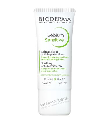 BIODERMA-SEBIUM-SENSITIVE-30-ML-soin-apaisant-anti-imperfections-peau-acneique-sensible-fragile-pharmaglobe.lu