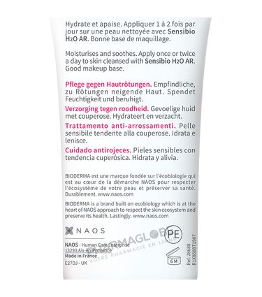 BIODERMA-SENSIBIO-ANTI-ROUGEURS-CREME-40-ML-peau-sensible-couperose-tube-verso-pharmaglobe.lu