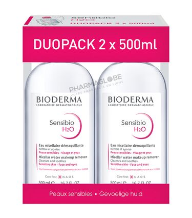 BIODERMA-SENSIBIO-H2O-MICELLAIRE-DUO-2-flacons-500-ML-promo-duopack-pharmaglobe.lu