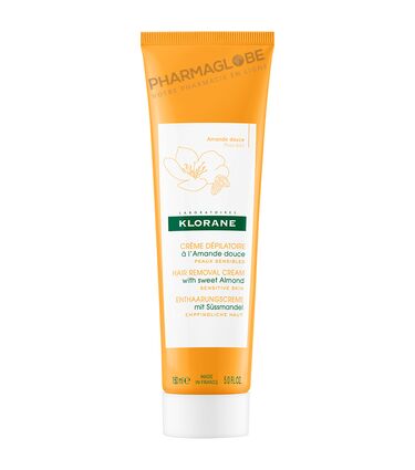 KLORANE-DEPILATOIRE-CREME-JAMBES-150-ML-peaux-sensibles-amande-douce-pharmaglobe.lu