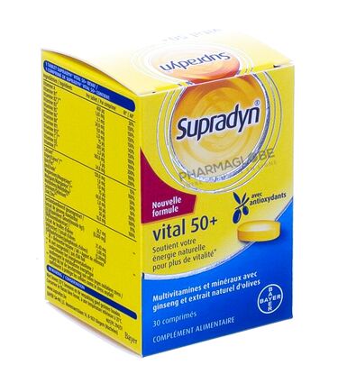 SUPRADYN-VITAL-50-plus-30-COMPRIMES-NF-complement-alimentaire-multivitamines-et-mineraux-ginseng-et-antioxydants-vitalite-pour-adultes-de-plus-de-50-ans-pharmaglobe.lu