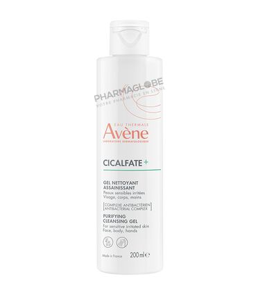 AVENE-CICALFATE-plus-GEL-NETTOYANT-ASSAINISSANT-200-ML-peau-sensible-irritee-visage-corps-mains-pharmaglobe.lu