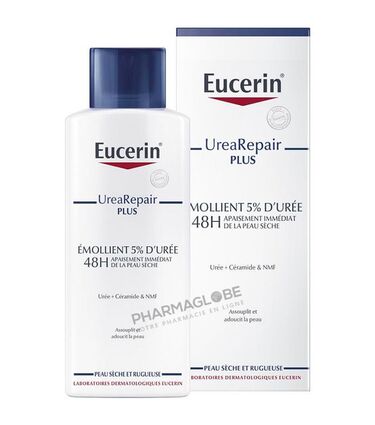 EUCERIN-EMOLLIENT-5%-UREE-250-ML-assouplir-adoucir-peau-seche-rugueuse-pharmaglobe.lu