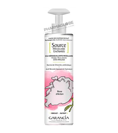 GARANCIA-SOURC- MICELLAIRE-ROSE-400-ML-eau-demaquillante-visage-yeux-levres-flacon-pompe-pharmaglobe.lu