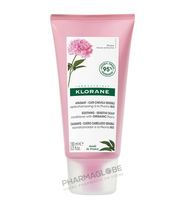 KLORANE-APRES-SHAMPOING-PIVOINE-BIO-150ML-apaisant-cuir-chevelu-sensible-pharmaglobe.lu