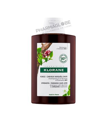 KLORANE-SHAMPOING-QUININE-EDELWEISS-BIO-100ML-pharmaglobe.lu