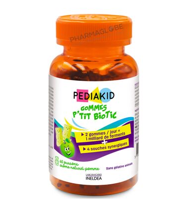Pediakid-Gommes-P-tit-Biotic-Enfants-60-Oursons-Flore-Intestinale-pharmaglobe.lu