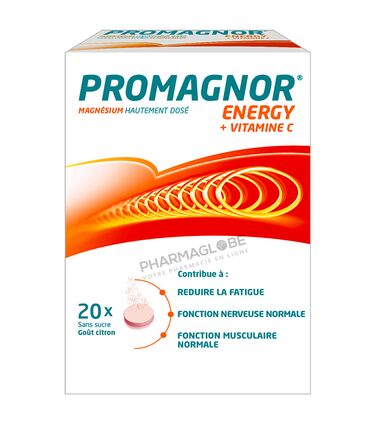 PROMAGNOR-ENERGY-20-COMPRIMES-EFFERVESCENTS-magnesium-hautement-dose-plus-vitamine-C-reduire-fatigue-muscles-pharmaglobe.lu