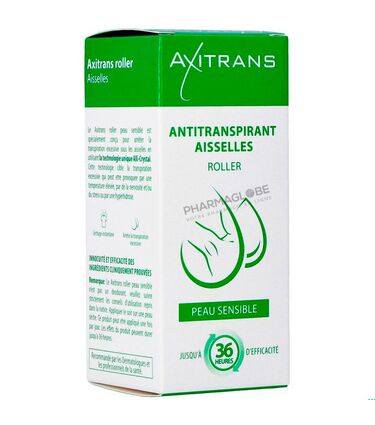 Axitrans-Roller-Peau-Sensible-20-ml-Transpiration-excessive -Aisselles-pharmaglobe.lu