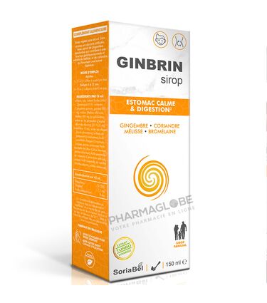 Soria-Natural-Sirop-Ginbrin-150-ml-Sans-Alcool-Estomac-Calme-digestion-pharmaglobe.lu