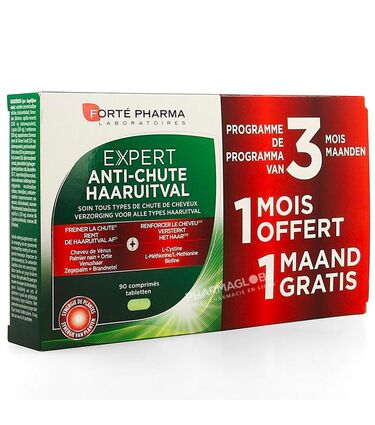 Expert-Cheveux-Anti-Chute-90-Comprimés-2+1-Gratuit-Chute-Cheveux-Forte-pharma-pharmaglobe.lu
