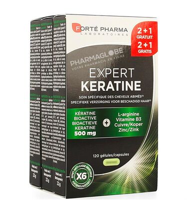 EXPERT-KERATINE-2+1-GRATUIT-120-CAPSULES-Forte-pharma-cheveux-abimes-pharmaglobe.lu