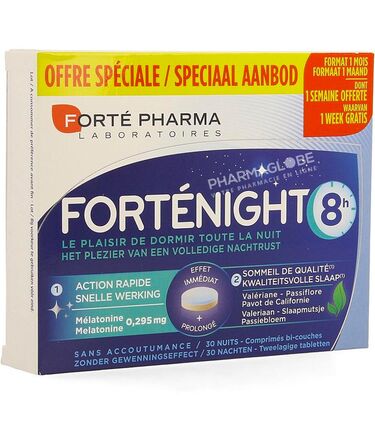 FORTENIGHT-30-COMPRIMES-Forte-pharma-sommeikl-sans-accoutumance-pharmaglobe.lu