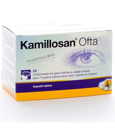 Kamillosan-Ofta-28-Compresses-Usage-Unique-hygiene-oeil-enfant-adulte-pharmaglobe.lu